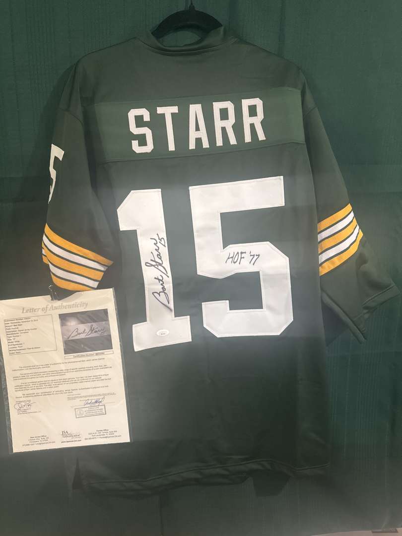 Bart Starr autographed jersey