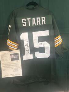 Bart Starr autographed jersey